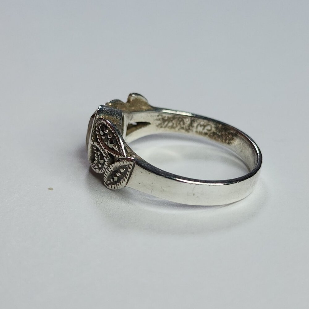 925‎ Sterling Silver Ring Citrine .925 Size 8 - Picture 4 of 10